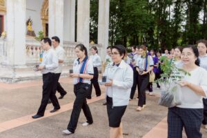 กิจกรรมเวียนเทียนต้นไม้เนื่องในวันวิสาขบูชา